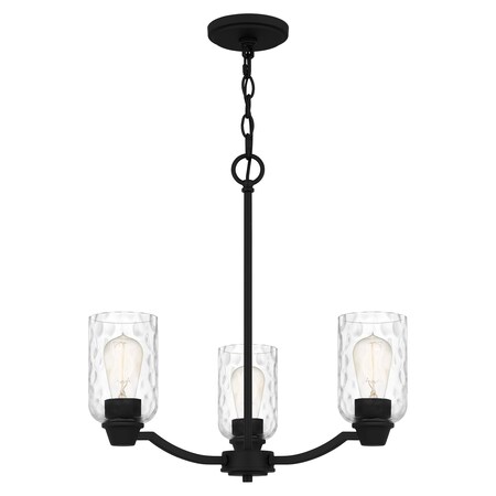 Quoizel Acacia 3-Light Matte Black Chandelier ACA5020MBK